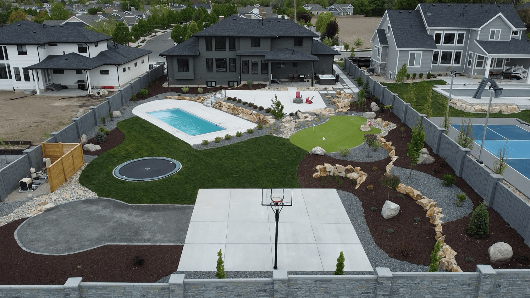 Rock Walls & Hardscaping by Scenic View Landscape