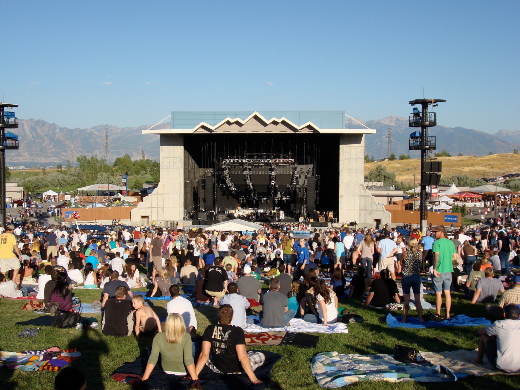 USANA Amphitheatre landscape install